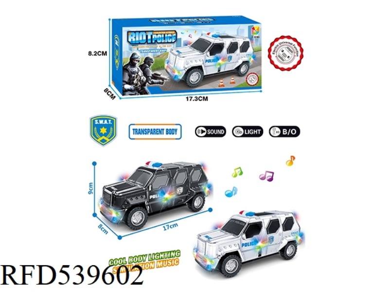 SWAT CAR WITH ELECTRIC BRIGHT BENZENE AND COLORFUL LIGHTS