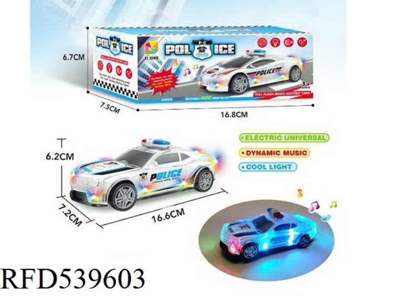 ELECTRIC SEVEN COLORED LIGHTS BRIGHT BENZENE POLICE CAR