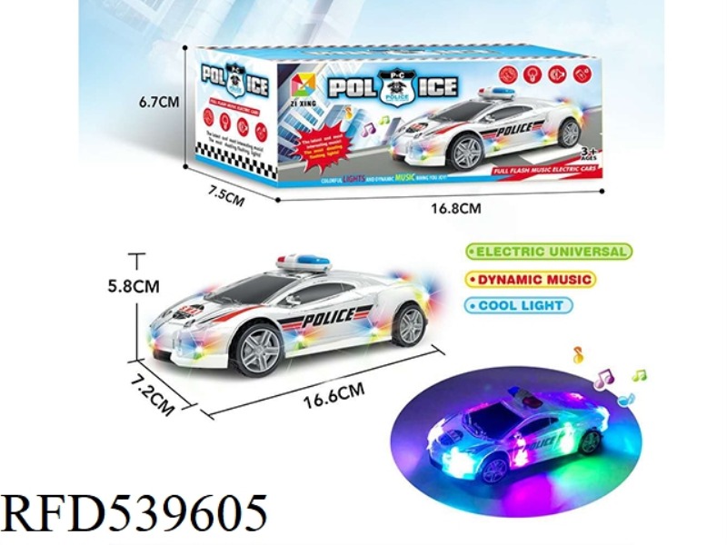 ELECTRIC SEVEN COLORED LIGHTS BRIGHT BENZENE POLICE CAR