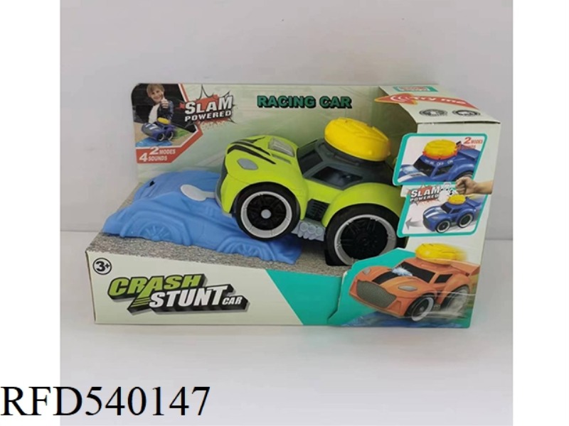 SLAP BUMP JUMP ELECTRIC RACER WITH ROADBLOCK BOARD