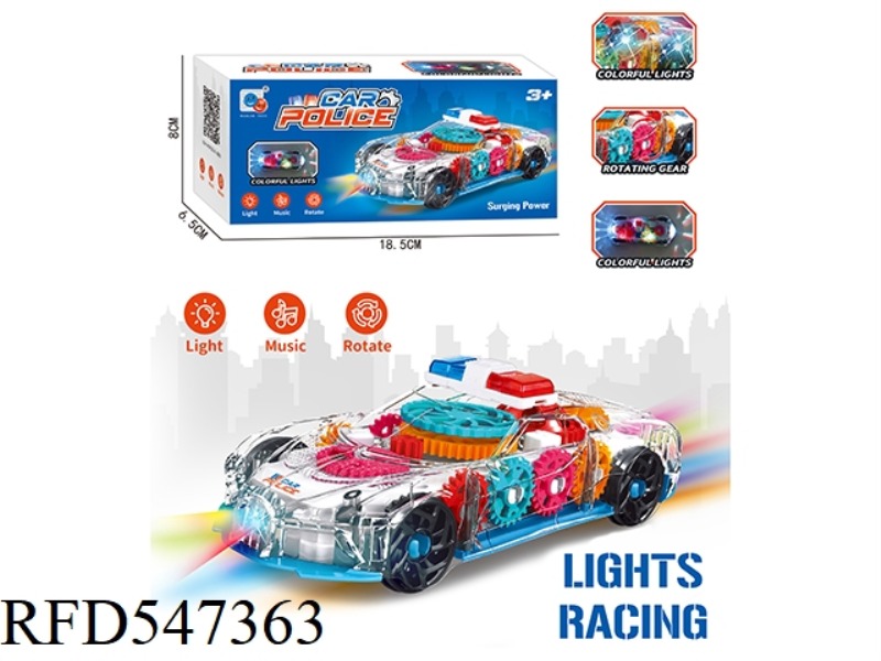 ELECTRIC UNIVERSAL GEAR LIGHTS MUSIC POLICE CAR