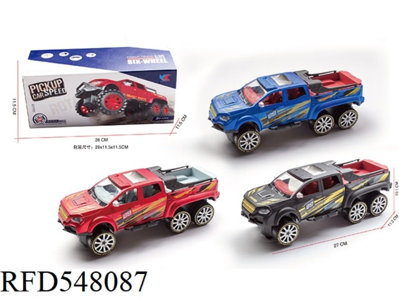 1:16 SIX-WHEEL MERCEDES PICKUP ELECTRIC GIMBAL WITH FRONT LIGHTS MUSIC RACING