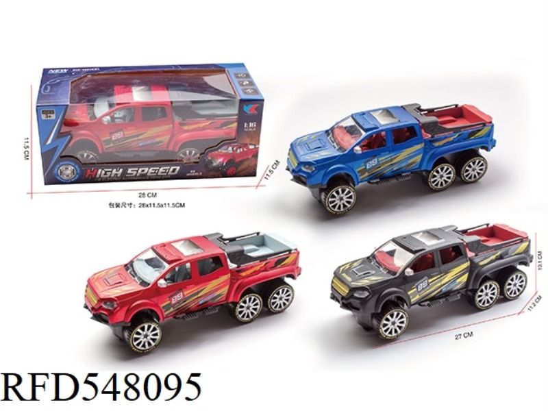 1:16 SIX-WHEEL MERCEDES PICKUP ELECTRIC GIMBAL WITH FRONT LIGHTS MUSIC RACING