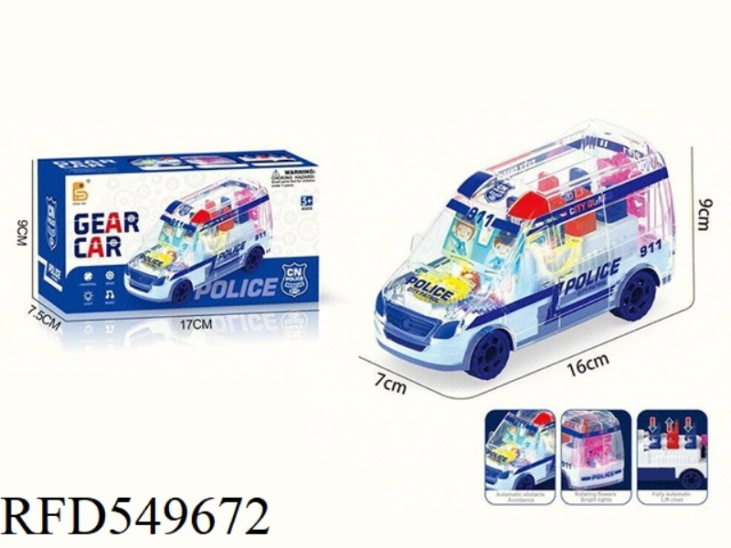 ELECTRIC UNIVERSAL GEAR LIGHTING MUSIC POLICE CAR