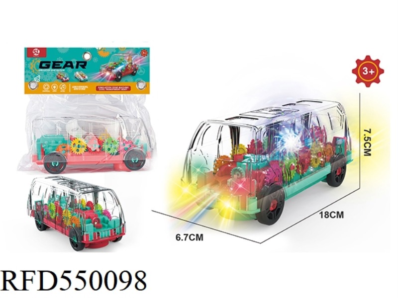 TRANSPARENT GEAR LIGHT ELECTRIC PICKUP TRUCK