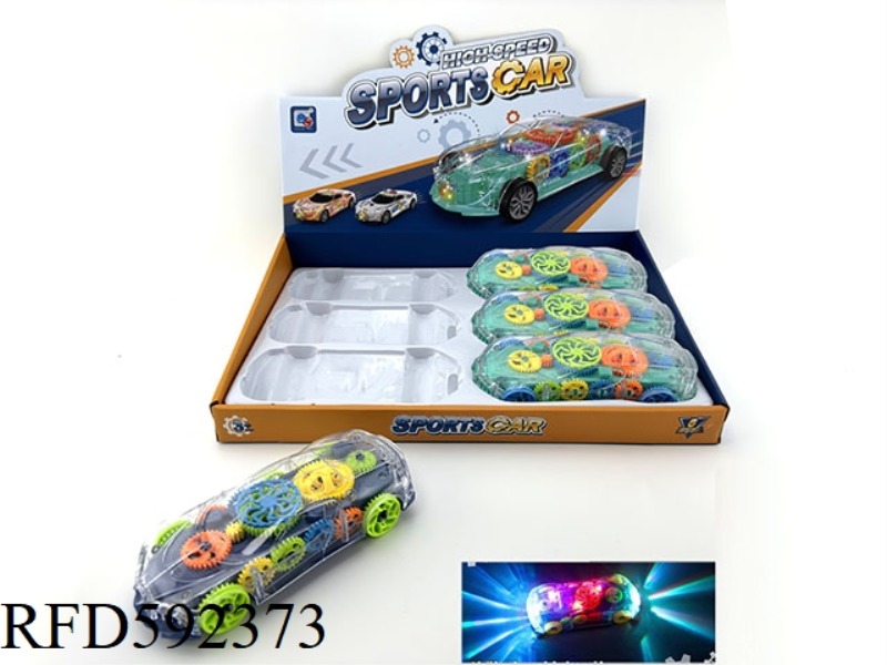 Electric universal acousto-optic gear sports car 6PCS