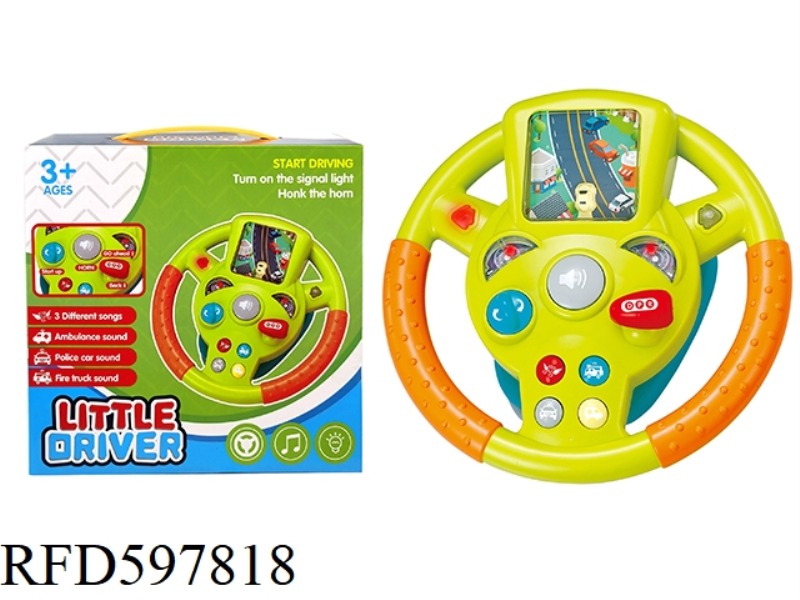 B/O STEERING WHEEL DRIVING GAME WITH LIGHTS & MUSICS