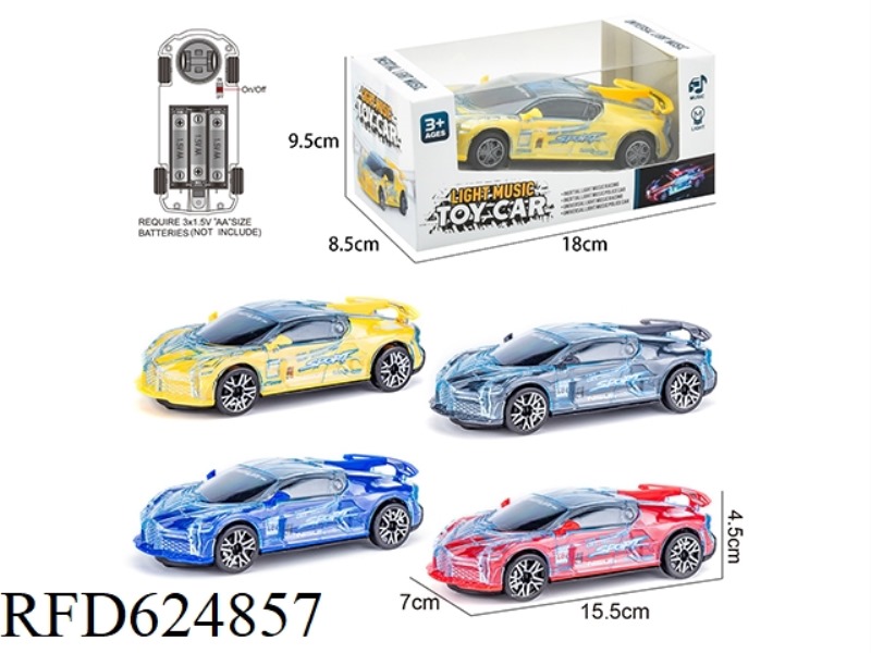 LIGHT AND MUSIC UNIVERSAL CAR [RACING STYLE]
