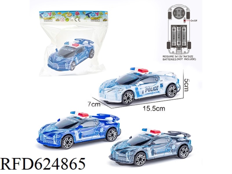 LIGHT AND MUSIC UNIVERSAL CAR [POLICE CAR STYLE]