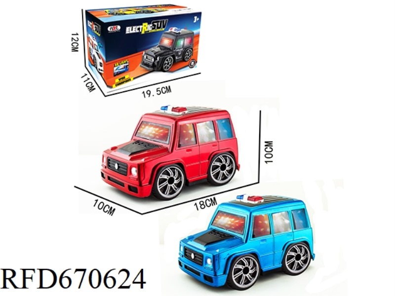 Q-VERSION SUV-SHAPED LARGE G SIMULATED ELECTRIC POLICE CAR