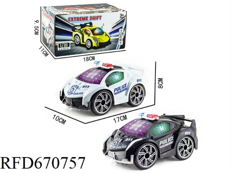 Q-VERSION POISON PAD PRINTING ELECTRIC POLICE CAR