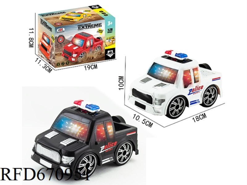 Q-VERSION FORD RAPTOR HAND-PRINTED ELECTRIC POLICE CAR