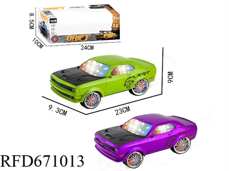SEVEN-COLOR 3D UNIVERSAL ELECTRIC VEHICLE (DODGE HELLCAT)