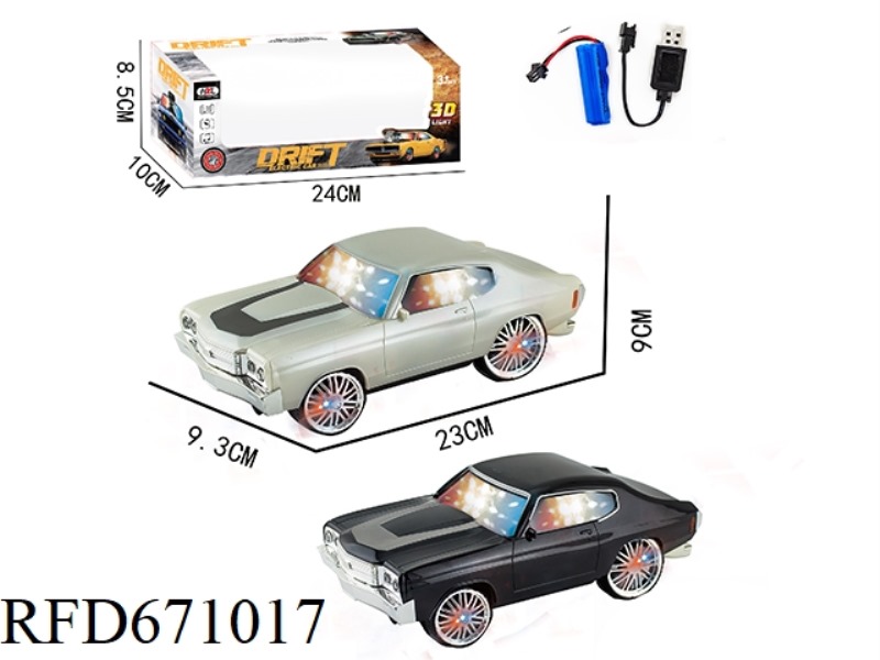THE SEVEN-COLOR 3D UNIVERSAL ELECTRIC VEHICLE (CHEVROLET) IS CHARGED