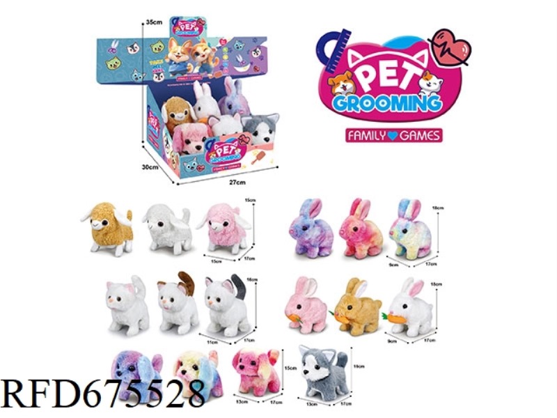 6 ELECTRIC PLUSH ANIMALS