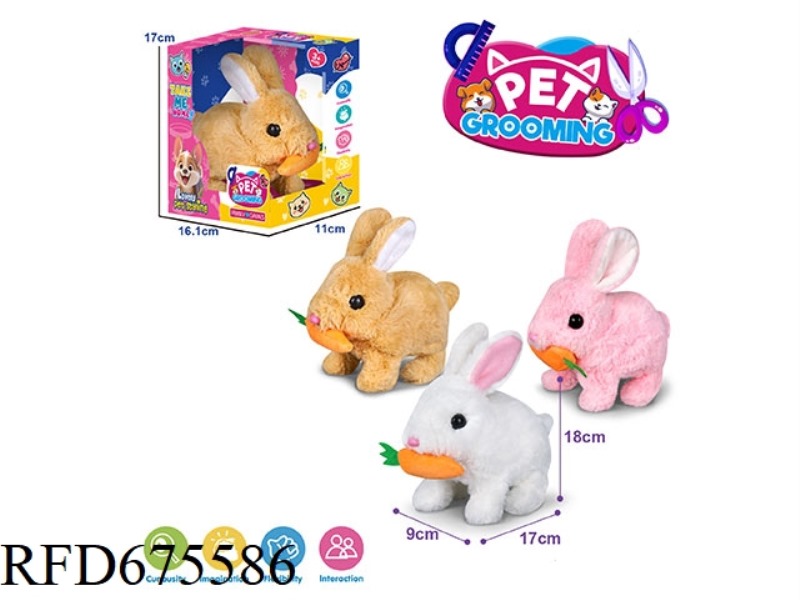 ELECTRIC PLUSH RADISH RABBIT