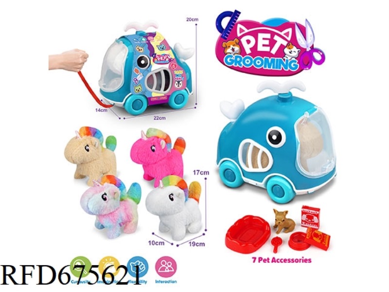 WHALE LEASH BIKE + ELECTRIC PLUSH UNICORN + ACCESSORIES
