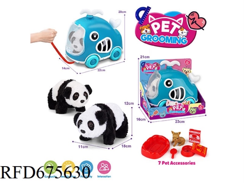 WHALE LEASH BIKE + ELECTRIC PLUSH PANDA + ACCESSORIES