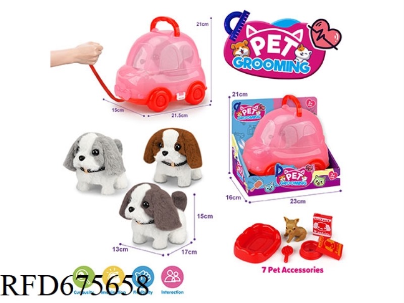 RED LEASH BIKE, COLOR-MATCHED DOG + ACCESSORIES