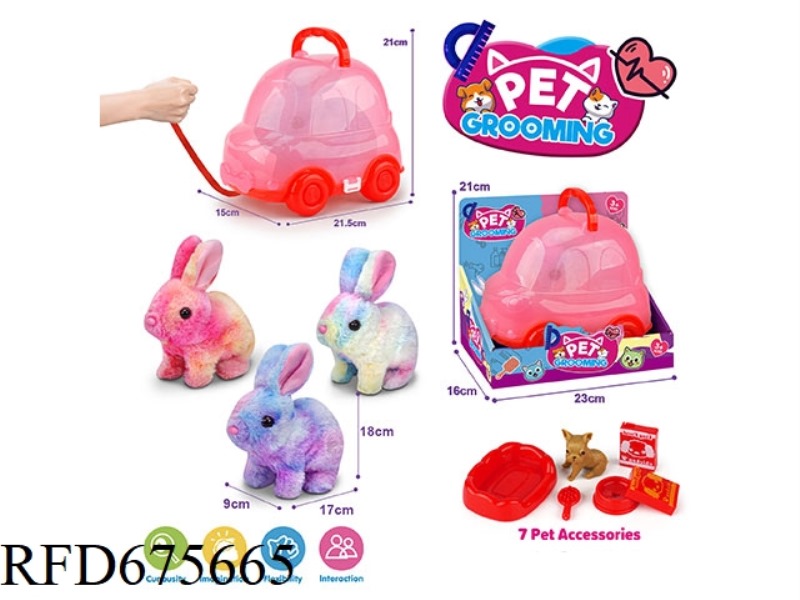 RED ROPE BIKE, COLORFUL RABBIT + ACCESSORIES