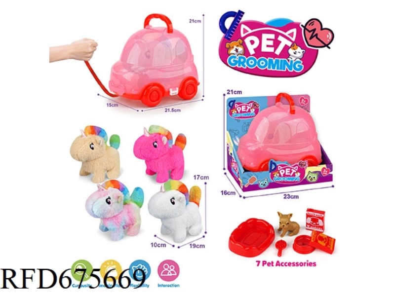 RED LEASH BIKE UNICORN + ACCESSORIES