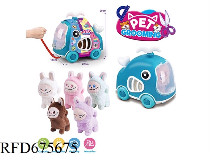 WHALE LEASH CART + PURE PLUSH ELECTRIC FABRIC LABELER