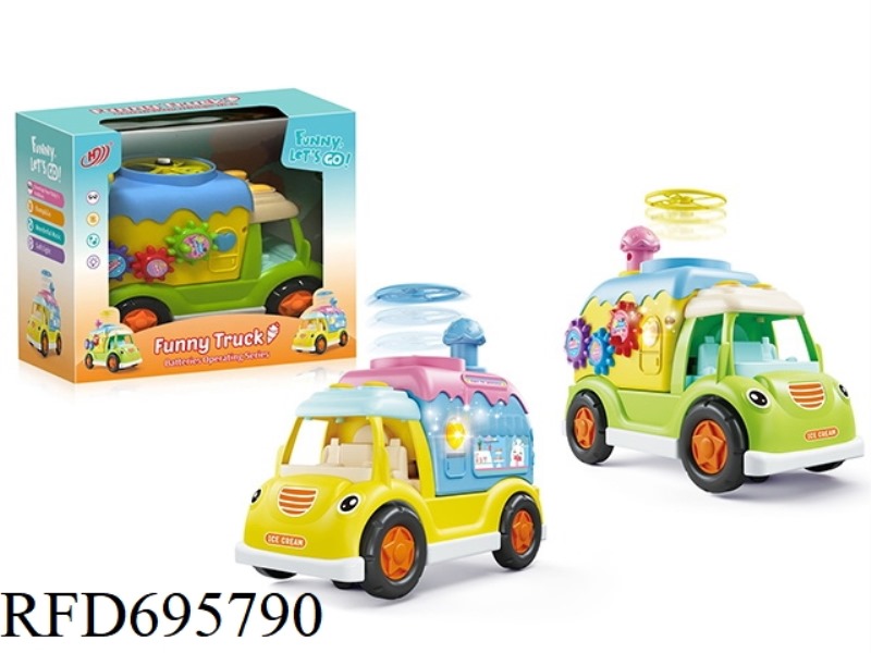 ELECTRIC EDUCATIONAL FLYING SAUCER ICE CREAM CAR