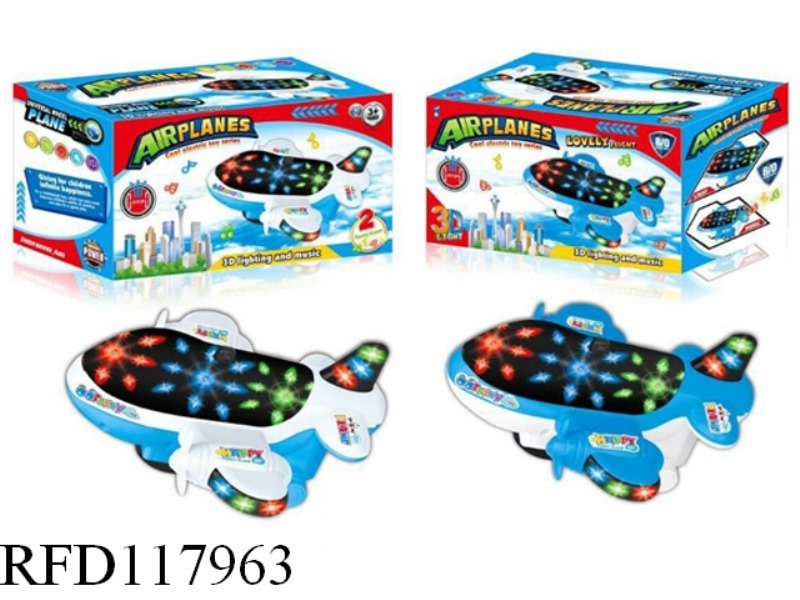 B/O PLANE WITH 3D LIGHT AND MUSIC