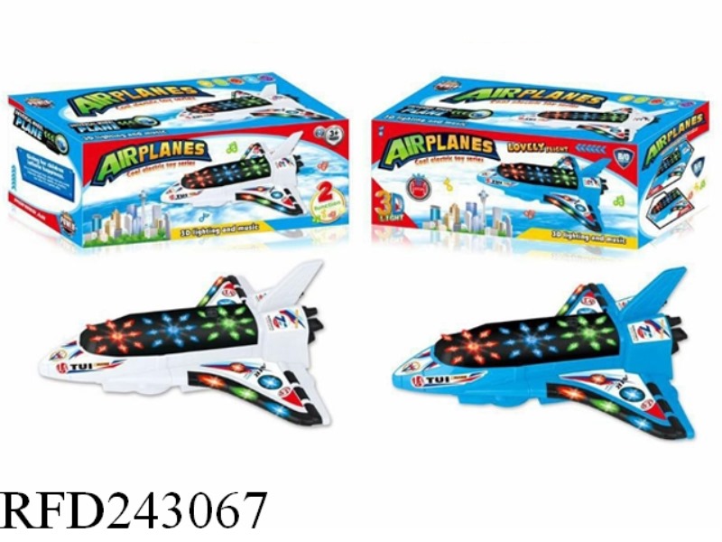 B/O PLANE WITH 3D LIGHT AND MUSIC