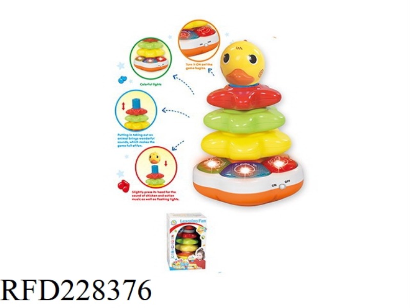 DUCK JENGA WITH LIGHT AND MUSIC(ENGLIASH AND SPANISH)