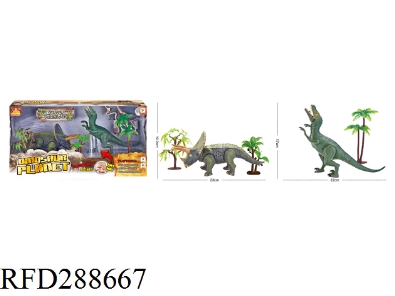 B/O TRICERATOPS WITH LIGHT AND SOUND