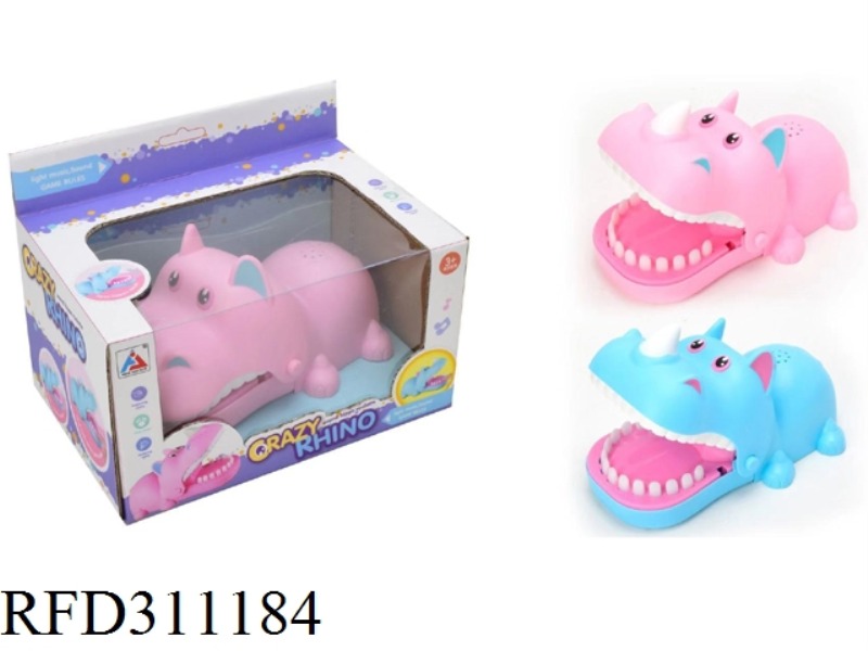 BITING RHINOCEROS WITH LIGHTS MUSIC
