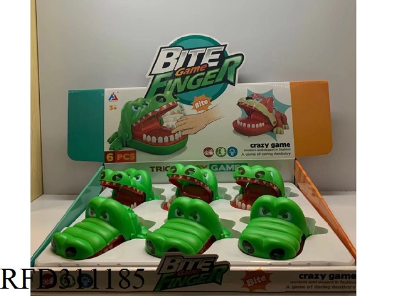 BITE THE HAND CROCODILE 6 PCS