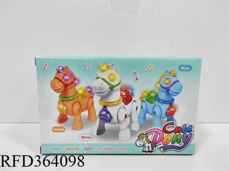 FOUR LIGHTS ELECTRIC WALKING CARTOON HORSE