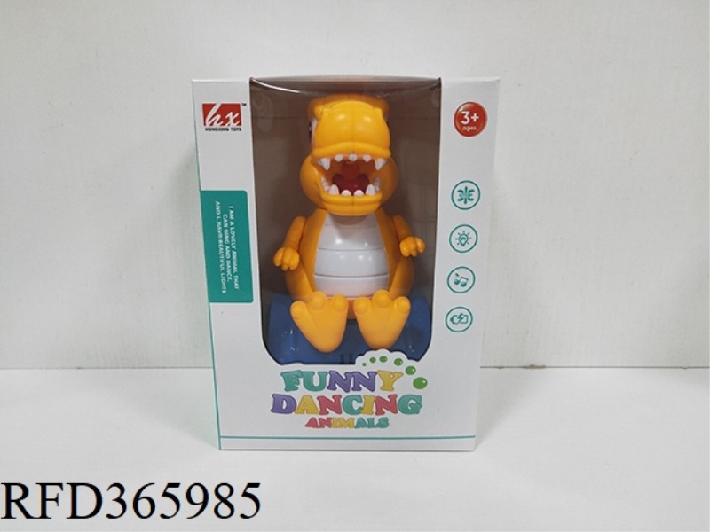 ELECTRIC LIGHT MUSIC 360-DEGREE ROTATING DAZZLING TYRANNOSAURUS REX
