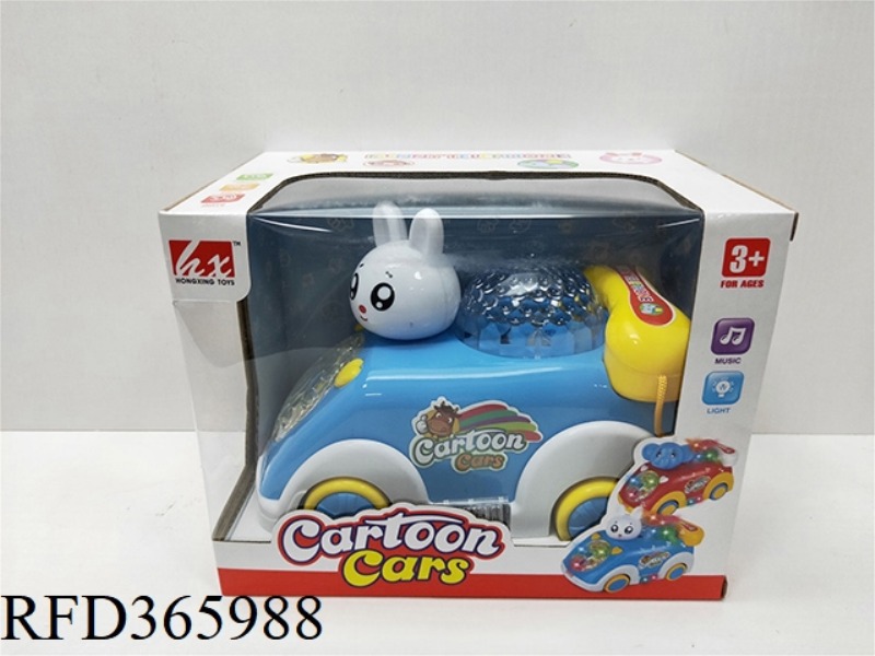 ELECTRIC UNIVERSAL MUSIC LIGHT CARTOON CAR (RABBIT)