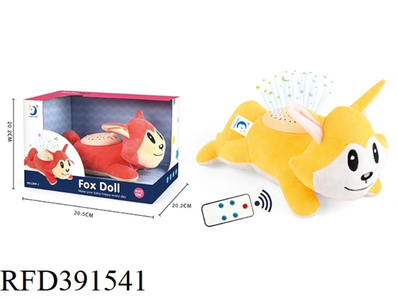 REMOTE CONTROL PLUSH FOX/WITH LIGHT AND MUSIC