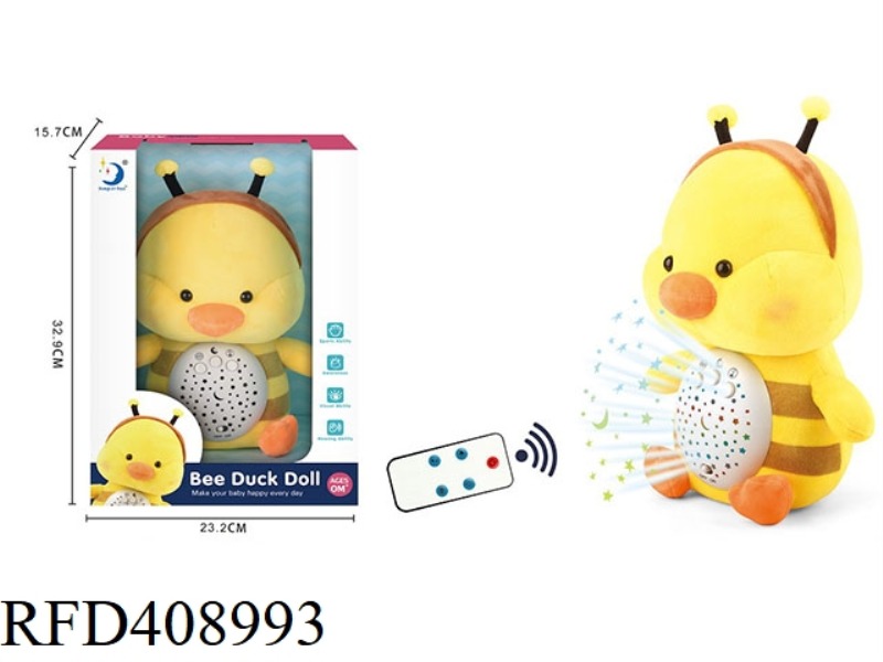 PLUSH BEE DUCK/REMOTE CONTROL LIGHT MUSIC