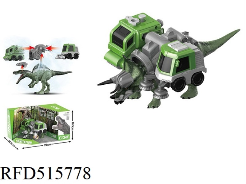 TRICERATOPS SANITATION TEAM SPRINKLER SWEEPER