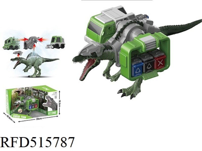 SPINOSAURUS SANITATION TEAM GARBAGE TRUCK GARBAGE STATION