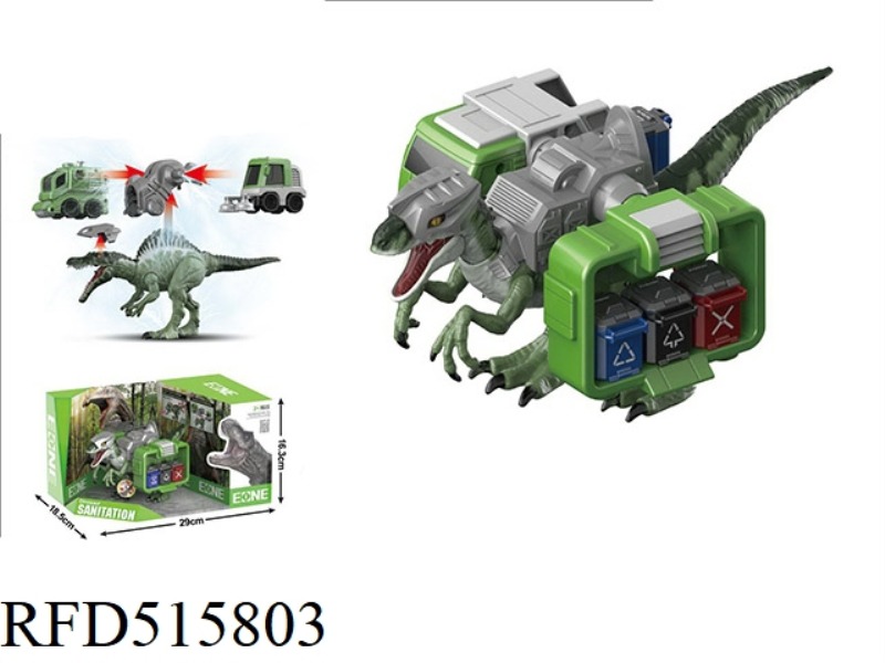 VELOCIRAPTOR SANITATION TEAM GARBAGE TRUCK GARBAGE STATION