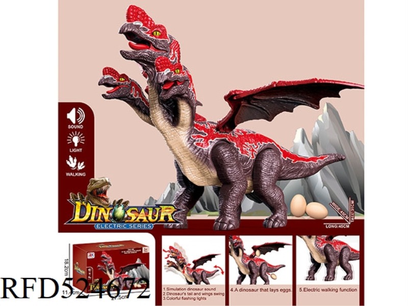 ELECTRIC THREE-HEADED OVIRAPTOR