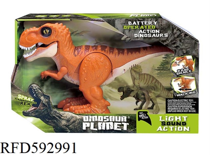 ELECTRIC SIMULATION TYRANNOSAURUS REX DINOSAUR WITH SOUND AND LIGHT