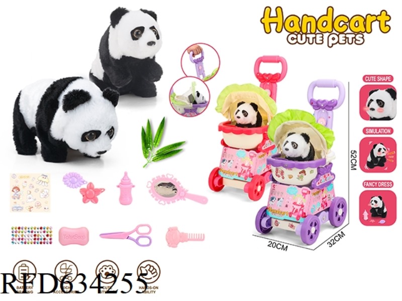 LARGE TROLLEY ELECTRIC PANDA