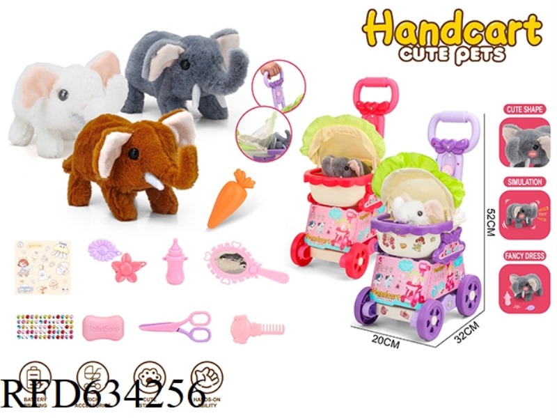 LARGE TROLLEY ELECTRIC ELEPHANT