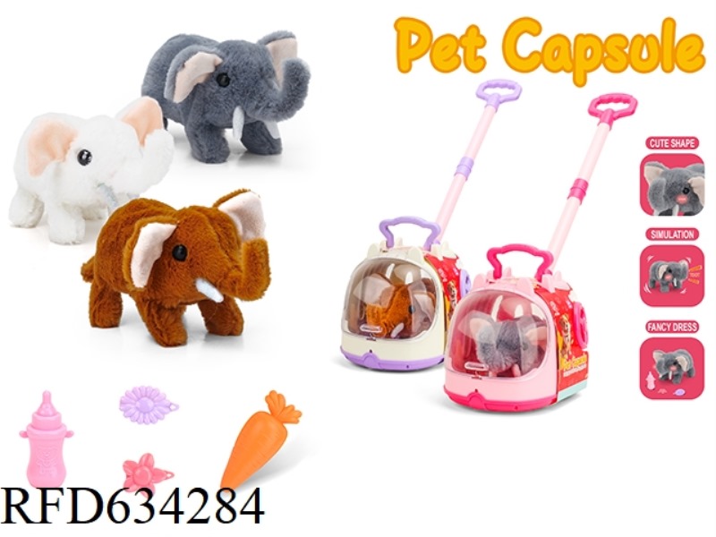 PUSH CAPSULE ELECTRIC ELEPHANT