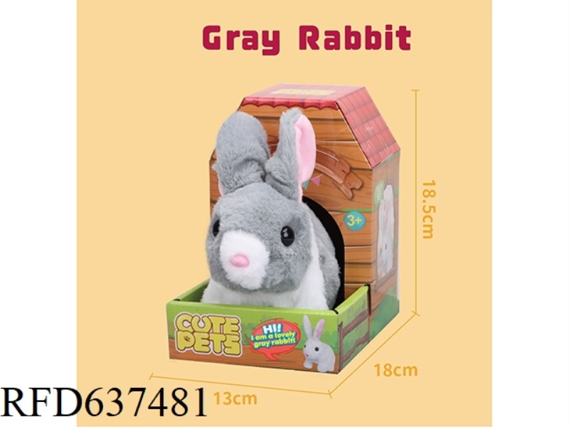 ELECTRIC PET GREY RABBIT