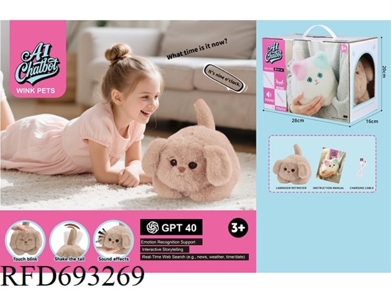 AI MODEL BLINKS AND SHAKES TAIL - LABRADOR RETRIEVER