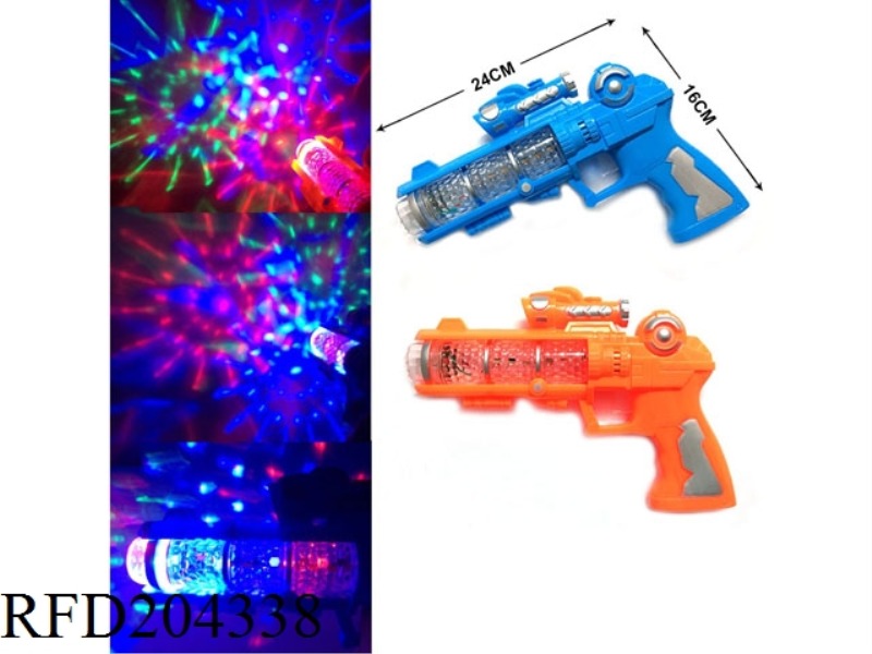 B/O FLICKER VOICE GUN WITH LIGHT