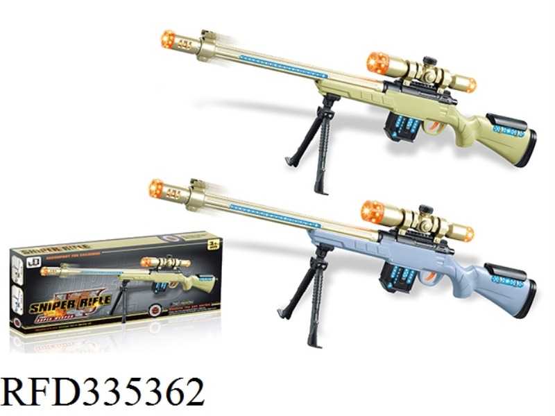 ELECTRIC LIGHT AND MUSIC BARREL TELESCOPIC SNIPER RIFLE